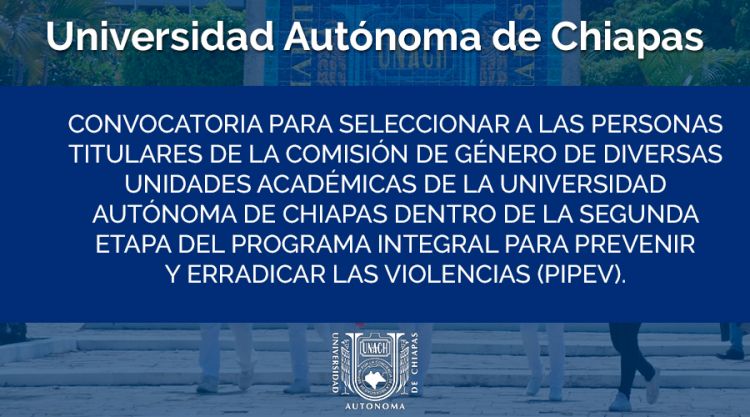 Convocatoria para Seleccionar a las Personas Titulares de la Comisión de Género - Segunda etapa